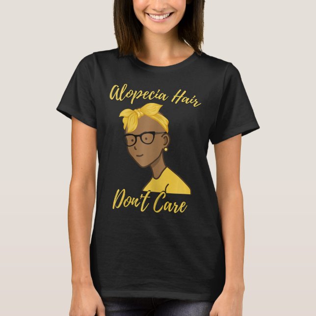 Camiseta Alopecia para mulheres 1 Alopecia Areata Sensibili (Frente)