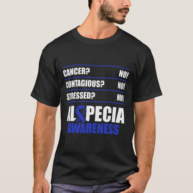 Camiseta Alopecia Sensibilização Cabelo Perda Guerreiro Lut (Frente)