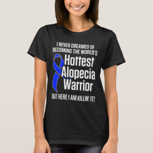 Camiseta Alopecia Sensibilização Cabelo Perda Guerreiro Sob