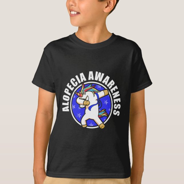 Camiseta Alopecia Sensibilização Cabelo Perda Guerreiro Sob (Frente)