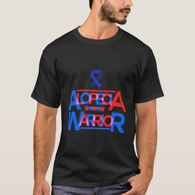 Camiseta Alopecia Sensibilização Cabelo Perda Sinais Guerre (Frente)