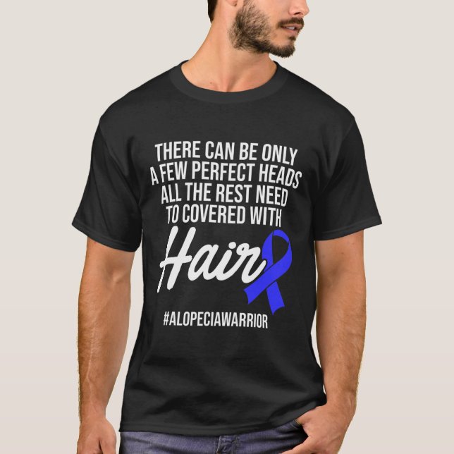 Camiseta Alopecia Sensibilização Cabelo Perdido Guerreiro C (Frente)