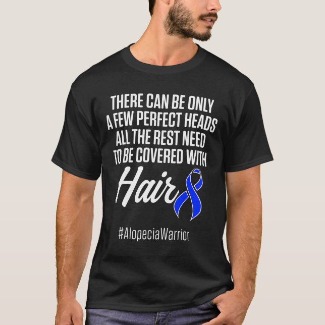Camiseta Alopecia Sensibilização Cabelo Perdido Guerreiro C (Frente)