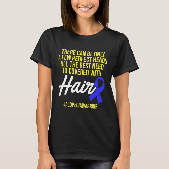 Camiseta Alopecia Sensibilização Cabelo Perdido Guerreiro C (Frente)