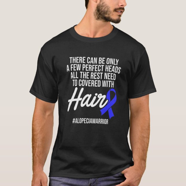 Camiseta Alopecia Sensibilização Cabelo Perdido Guerreiro C (Frente)