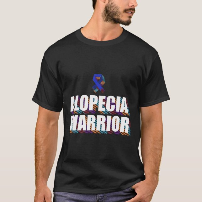 Camiseta Alopecia Sensibilização Pêssego Perda Patiente Gue (Frente)