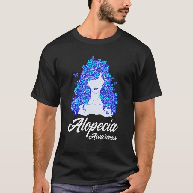 Camiseta Alopecia Warrior Hair Losor Warrior Alopecia Aware (Frente)