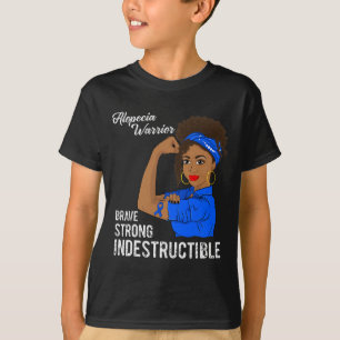 Camiseta Alopecia Warrior: Sensibilização Indestrutível dos