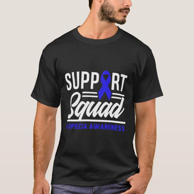 Camiseta Alopecia Warrior Support Squad Alopecia Sensibiliz (Frente)