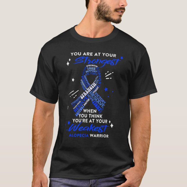 Camiseta Alopecia Warrior Você Está No Seu Mais Forte (Frente)