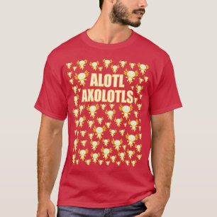 Camiseta Alotl Axolotls Um monte de Axolotls amarelos Salam