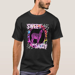 Camiseta Alpaca 90s Nostalgia Rainbow Leopard Print Tropica