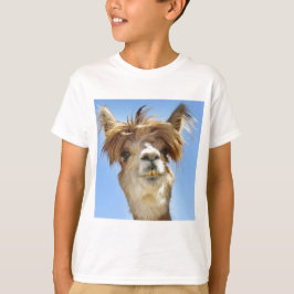 Camiseta Alpaca com cabelo louco