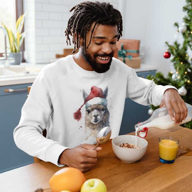 Camiseta Alpaca de Natal bonito, personalizado (Criador carregado)