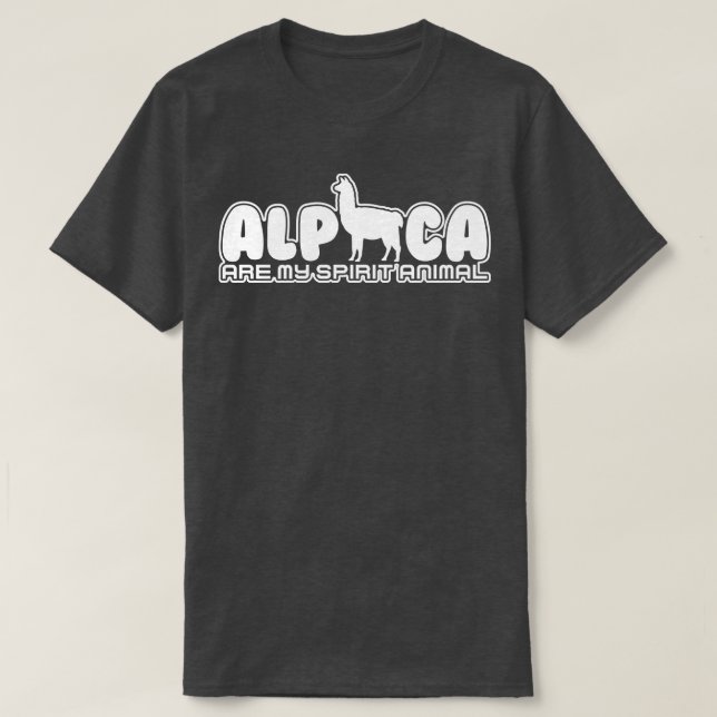 Camiseta Alpaca é o meu Espírito (Frente do Design)