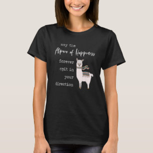 Camiseta Alpaca Feliz Desejo Que Llama Cute Ame Cotação Pun