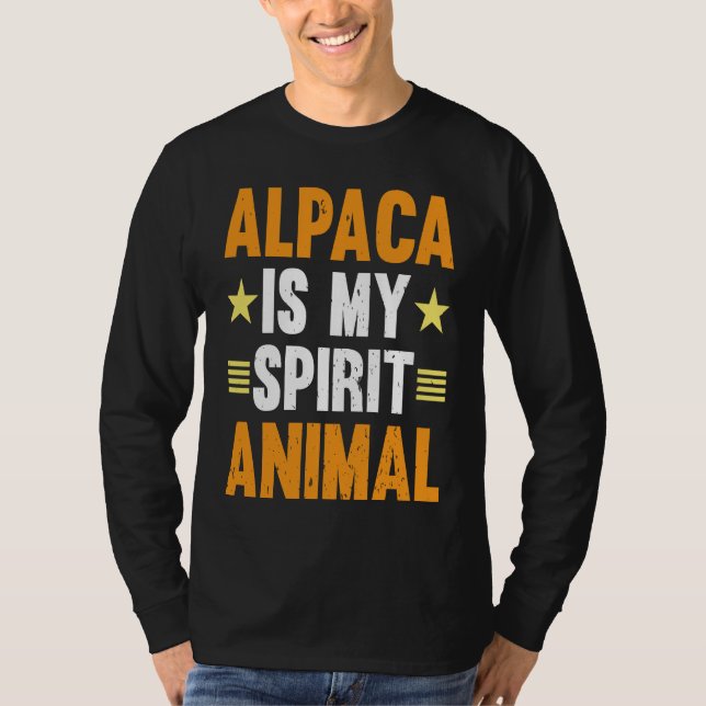 Camiseta Alpaca Is My Spirit Animal I Alpaca (Frente)