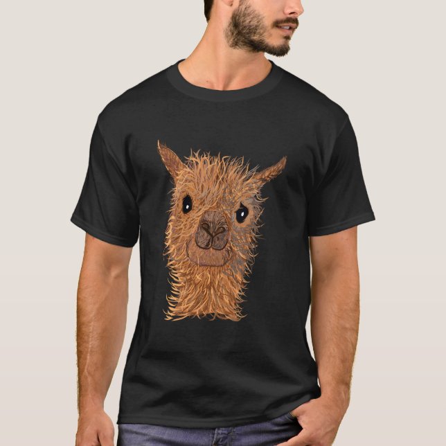 Camiseta Alpaca Lama Sweet Alpaca Sweet Alpaca Alpaca Head (Frente)