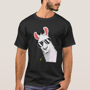 Camiseta Alpaca Llama com óculos de sol