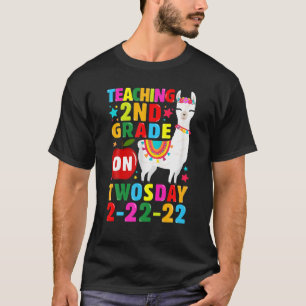 Camiseta Alpaca Llama Ensino Segundo Grau Na Segunda-Feira