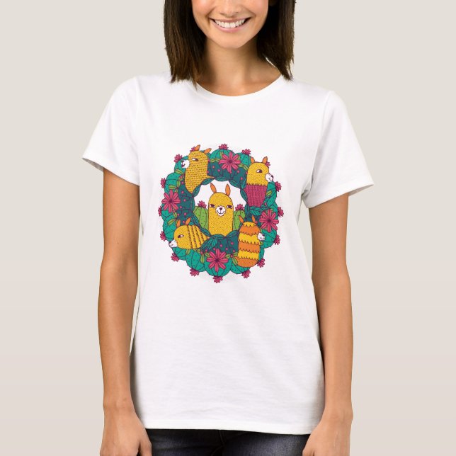 Camiseta Alpaca Mandala (Frente)