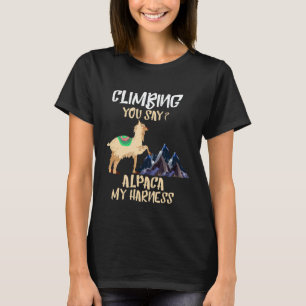 Camiseta Alpaca meu arreio Bouldering Escalada de Rocha Lla
