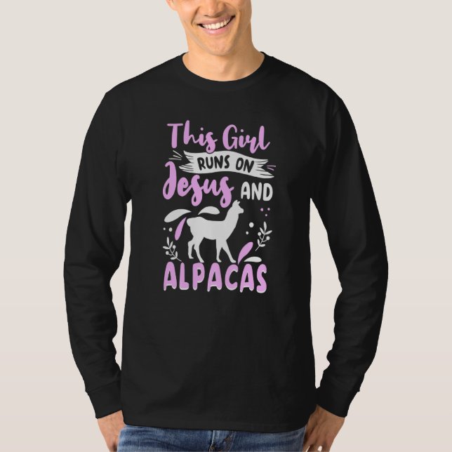 Camiseta Alpaca Outfit For Llama Roupa Women Girls (Frente)
