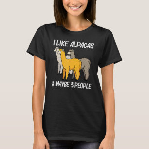 Camiseta Alpaca Para Homens Mulheres Camelid Mamíferos