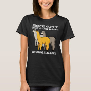 Camiseta Alpaca Para Homens Mulheres Camelid Mamíferos 4
