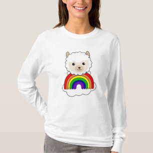 Camiseta Alpaca Rainbow Sweet Animal Colorful Sweet