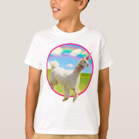 Alpaca Unicorn Sob O Rainbow Sky