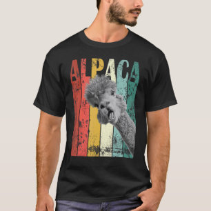 Camiseta Alpacaça Llama Vintage Fofo