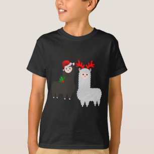 Camiseta alpacas de renas de natal