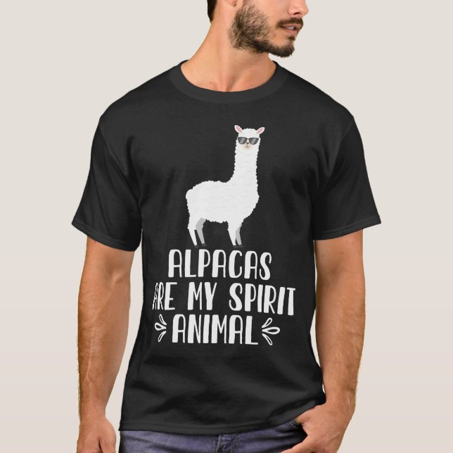 Camiseta Alpacas É Meu Animal Espiritoso (Frente)