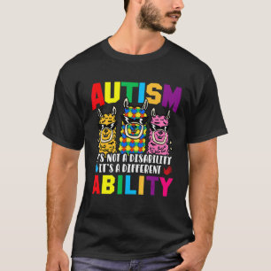 Camiseta Alpacas Llama Autismo Roupas de Conscientização do
