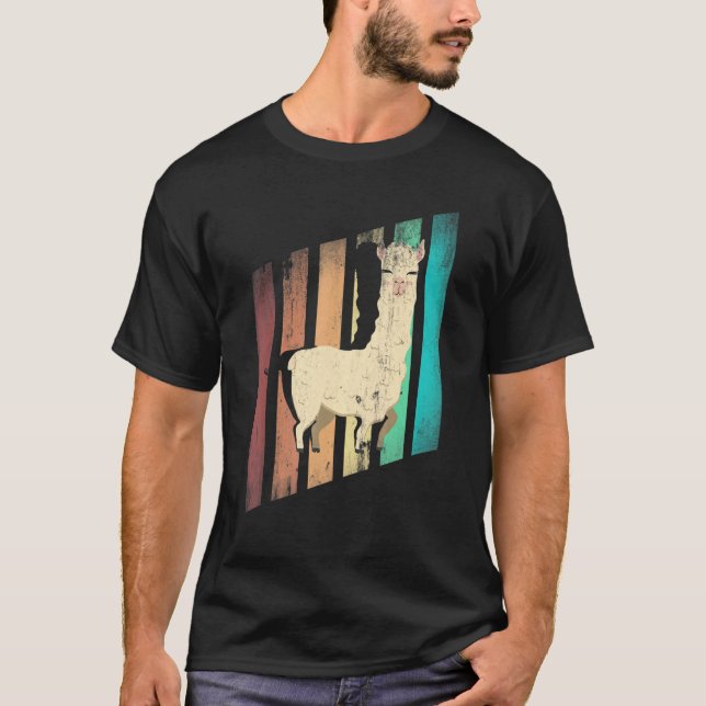 Camiseta Alpacas LLamas Mammals Alpaca Silhouette (Frente)