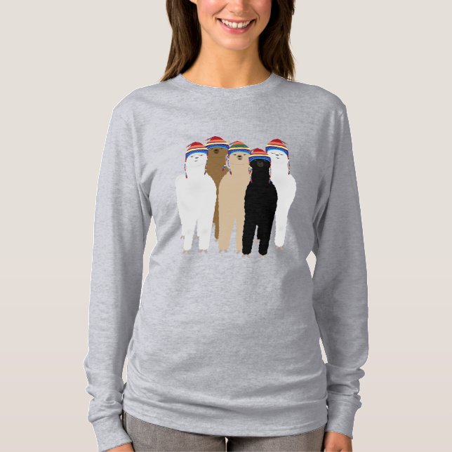 Camiseta Alpacas Long Sleeve T Shirt (Frente)