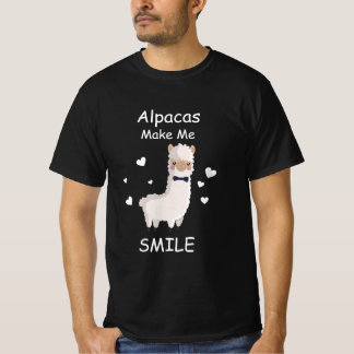 Camiseta Alpacas me faz sorrir, Llama Lovers Gift
