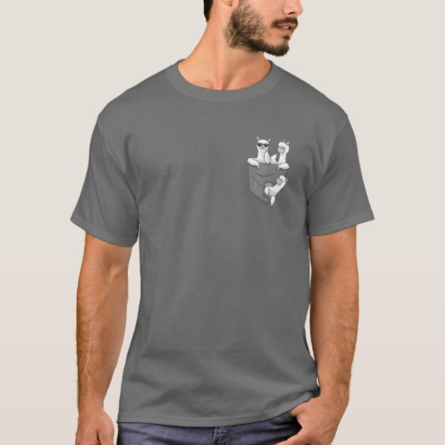 Camiseta Alpacas No Soquete Engraçado Alpaca (Frente)