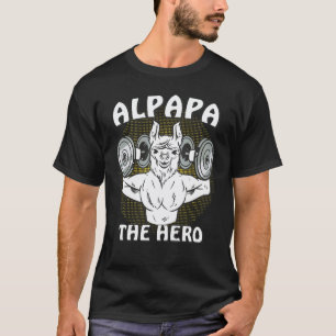Camiseta ALPAPA O HEROI Alpapa Pai Família Lhama Papai