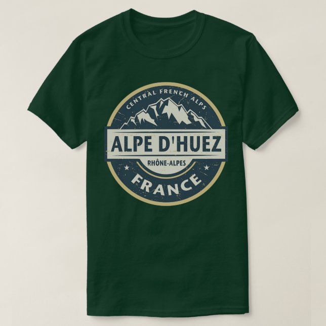 Camiseta Alpe dHuez resort de inverno (Frente do Design)
