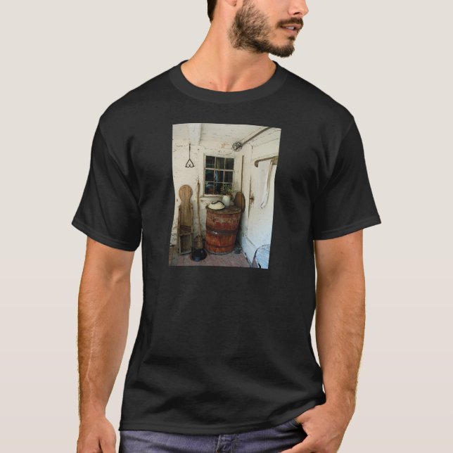 Camiseta Alpendre das traseiras com tambor (Frente)