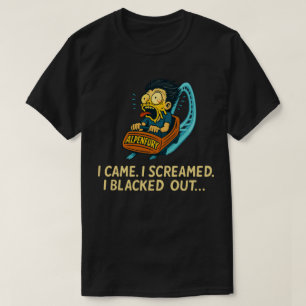 Camiseta AlpenFury Coaster Survivor – Eu Vim, Eu Gritei, Eu