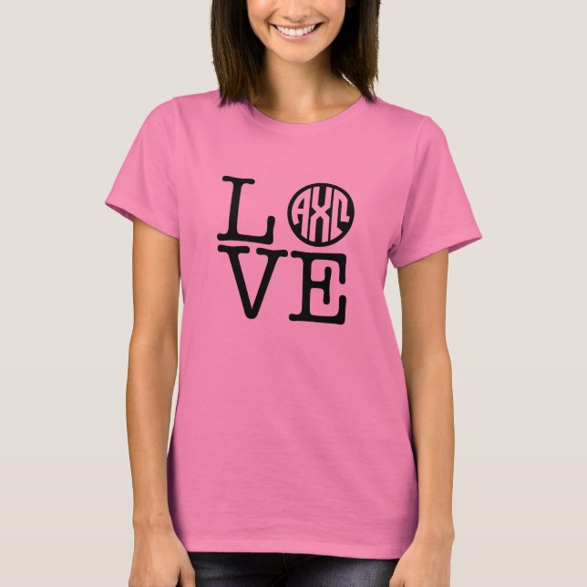 Camiseta Alpha Chi Omega | Amor (Frente)