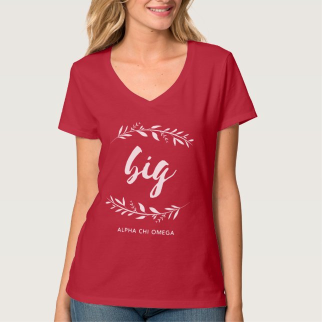Camiseta Alpha Chi Omega | Grande Coroa (Frente)