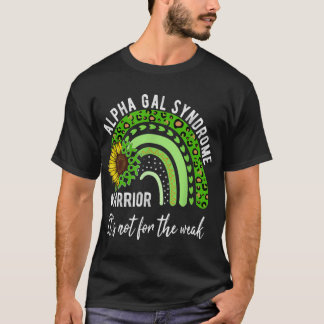 Camiseta Alpha Gal Syndrom shirts sunflower rainbow awarene