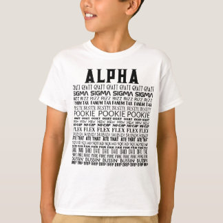CAMISETA ALPHA GYATT SIGMA T-SHIRT PARA CRIANÇAS