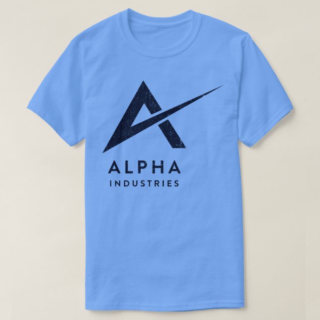 Camiseta Alpha Industries elimina a variante de cebola de v (Frente do Design)
