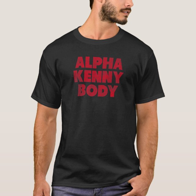 Camiseta ALPHA KENNY CORPO humor adulto (Frente)