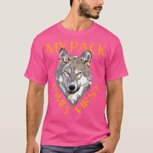 Camiseta Alpha My Pack First Wolfisms Wolfos Wolf Head